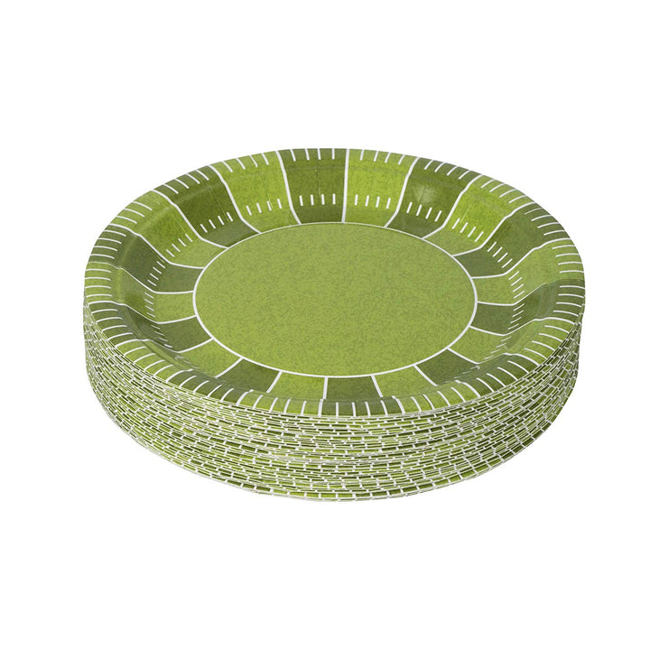 Football Themed 7" Disposable Round Paper Plates 50 Pack