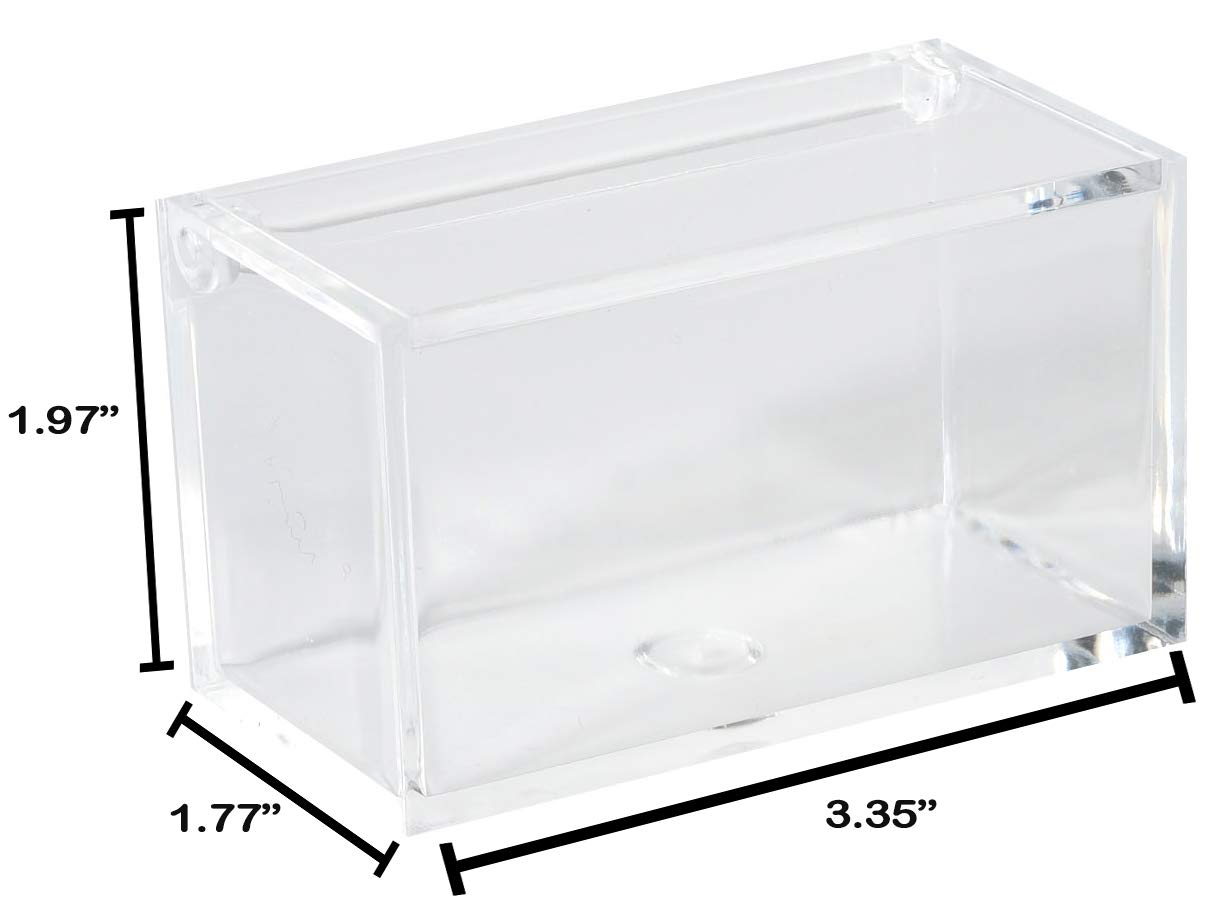 Clear Acrylic Boxes 3.35''X1.77''X1.97'' 6 Pack