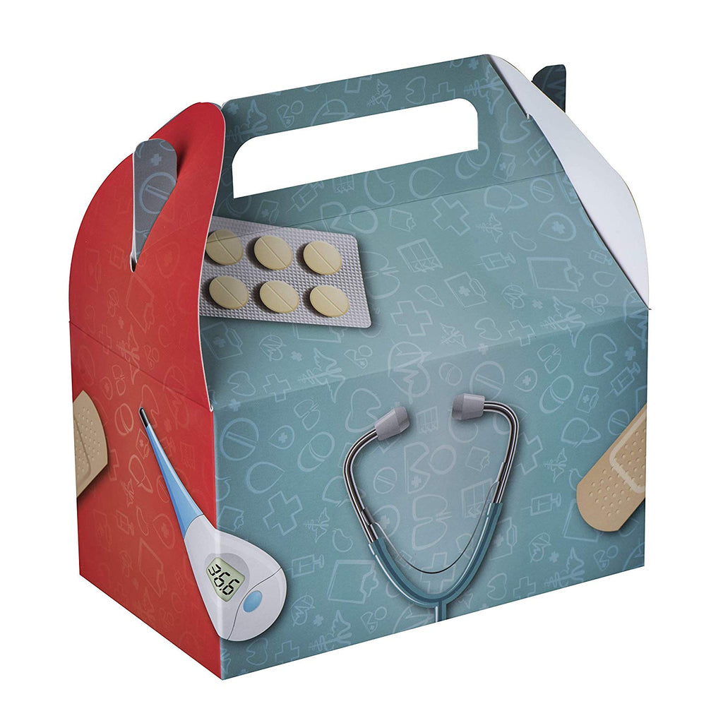 Paper Treat Boxes Doctor/Nurse 10 Pack S 6.25" X 3.75" X 3.5"