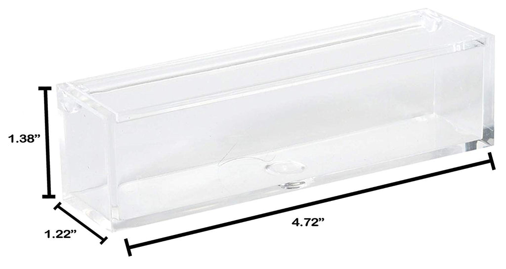 Clear Acrylic Boxes 4.72''X1.22''X1.38'' 6 Pack