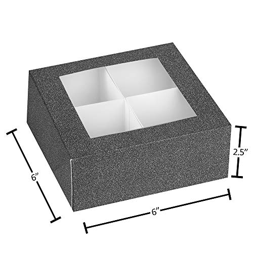 Window Box With Four Sections 6 Pack 6"X6"X2.5"