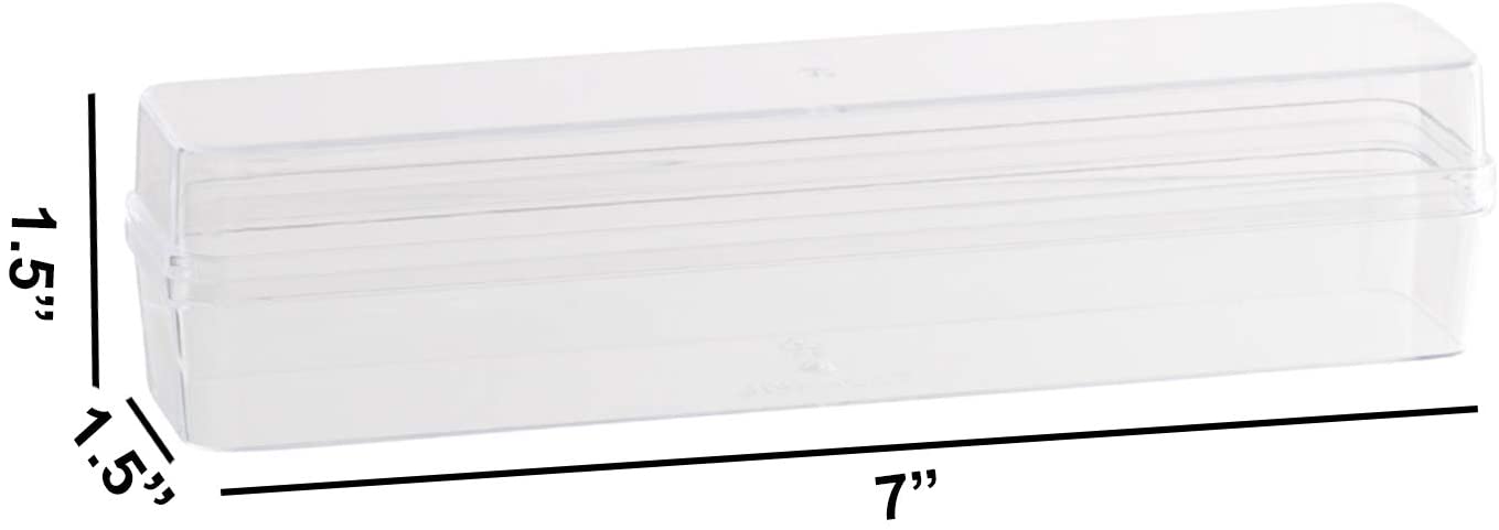 Clear Acrylic Boxes 7"X1.5"X1.5" 12 Pack