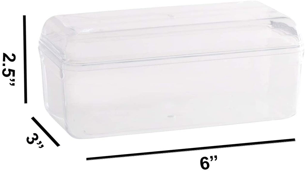 Clear Acrylic Boxes 8 Pack 6"X3"X2.5"
