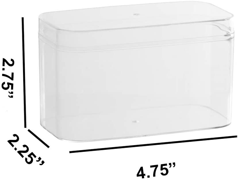 Clear Acrylic Boxes 4.75"X2.25"X2.75" 8 Pack
