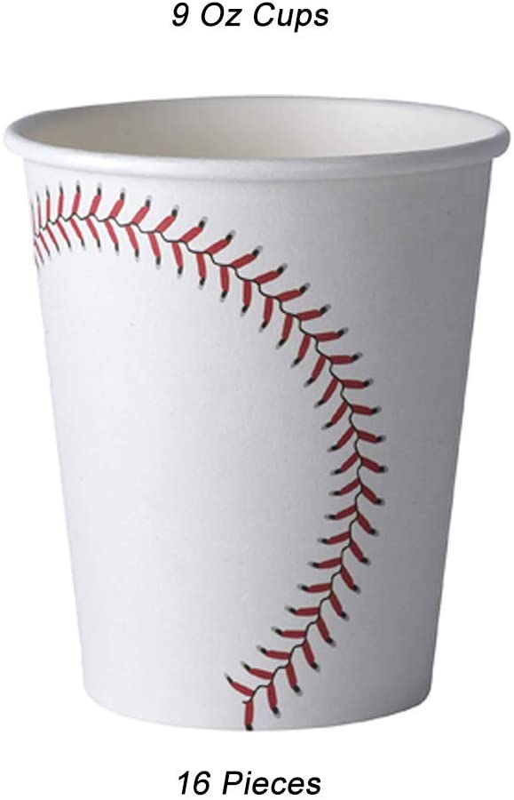 Baseball Themed Party Supplies Bundle Serves 16