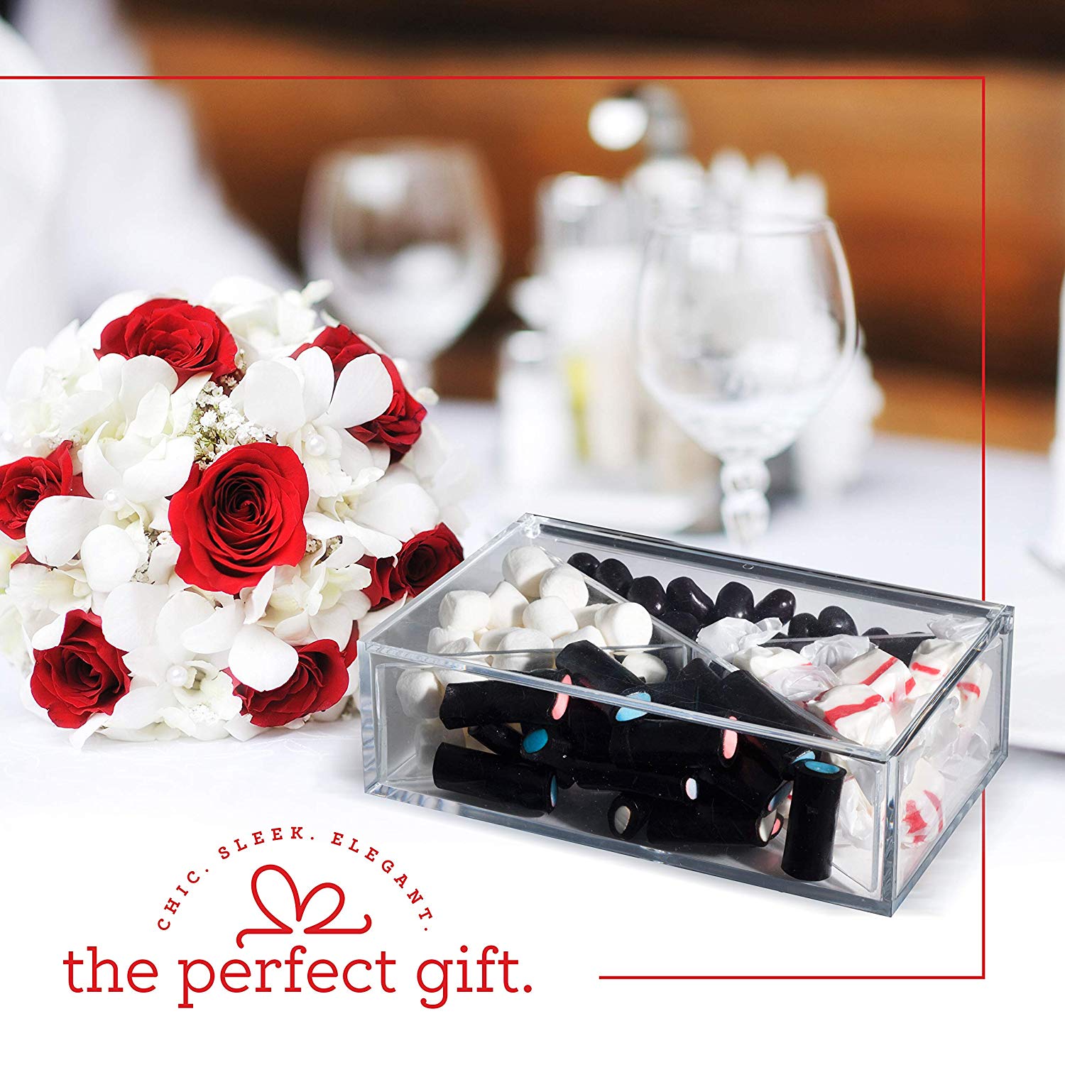 Clear Acrylic Boxes 6.3''X3.94''X1.97'' 2 Pack