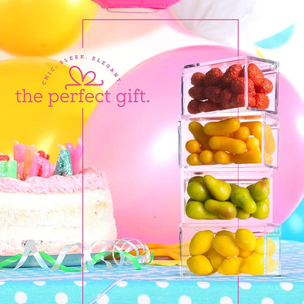 Clear Acrylic Boxes 3.35''X1.77''X1.97'' 6 Pack