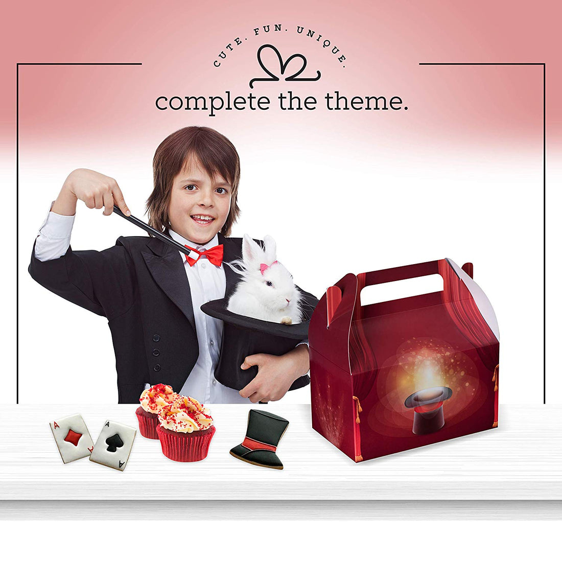 Paper Treat Boxes Magician 6.25" X 3.75" X 3.5" 10 Pack