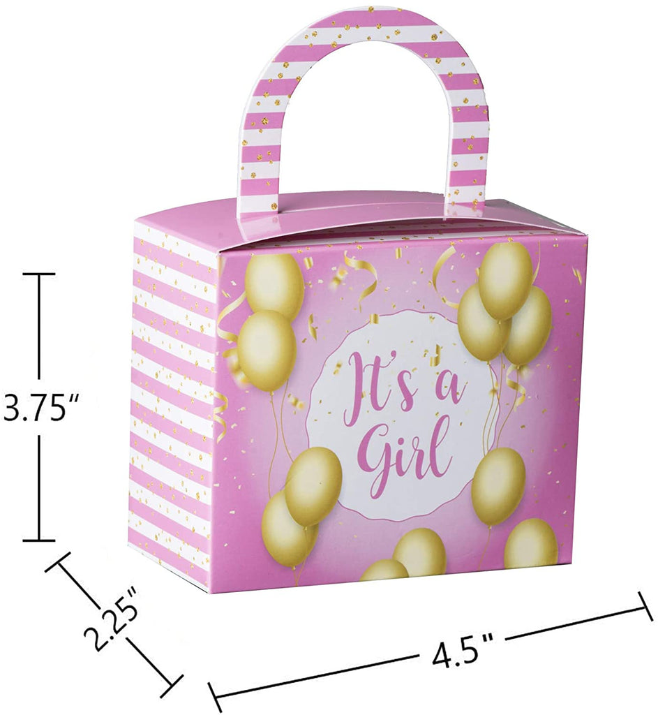 Its A Girl Candy Boxes 18 Pack 4.5" X 3.75" X 2.25"