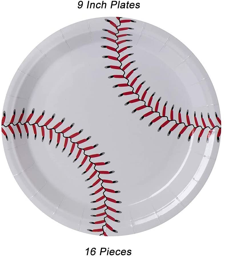 Baseball Themed Party Supplies Bundle Serves 16
