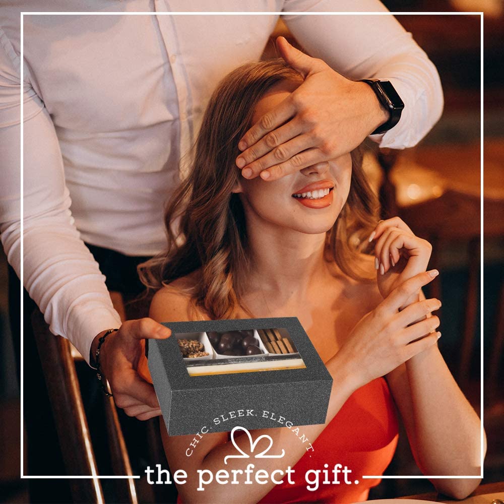 Window Box With Six Sections 7"X5"X2.5" Black 6 Pack