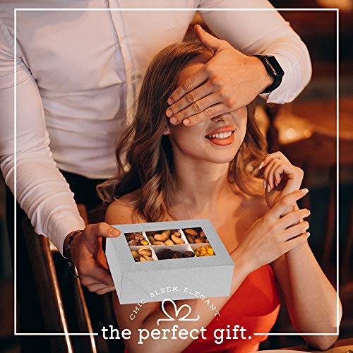 Window Box With Silver Six Sections 6 Pack 7"X5"X2.5"