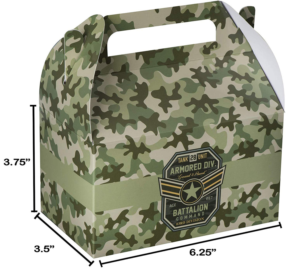 Soldier Paper Treat Boxes 10 Pack 6.25" X 3.75" X 3.5"