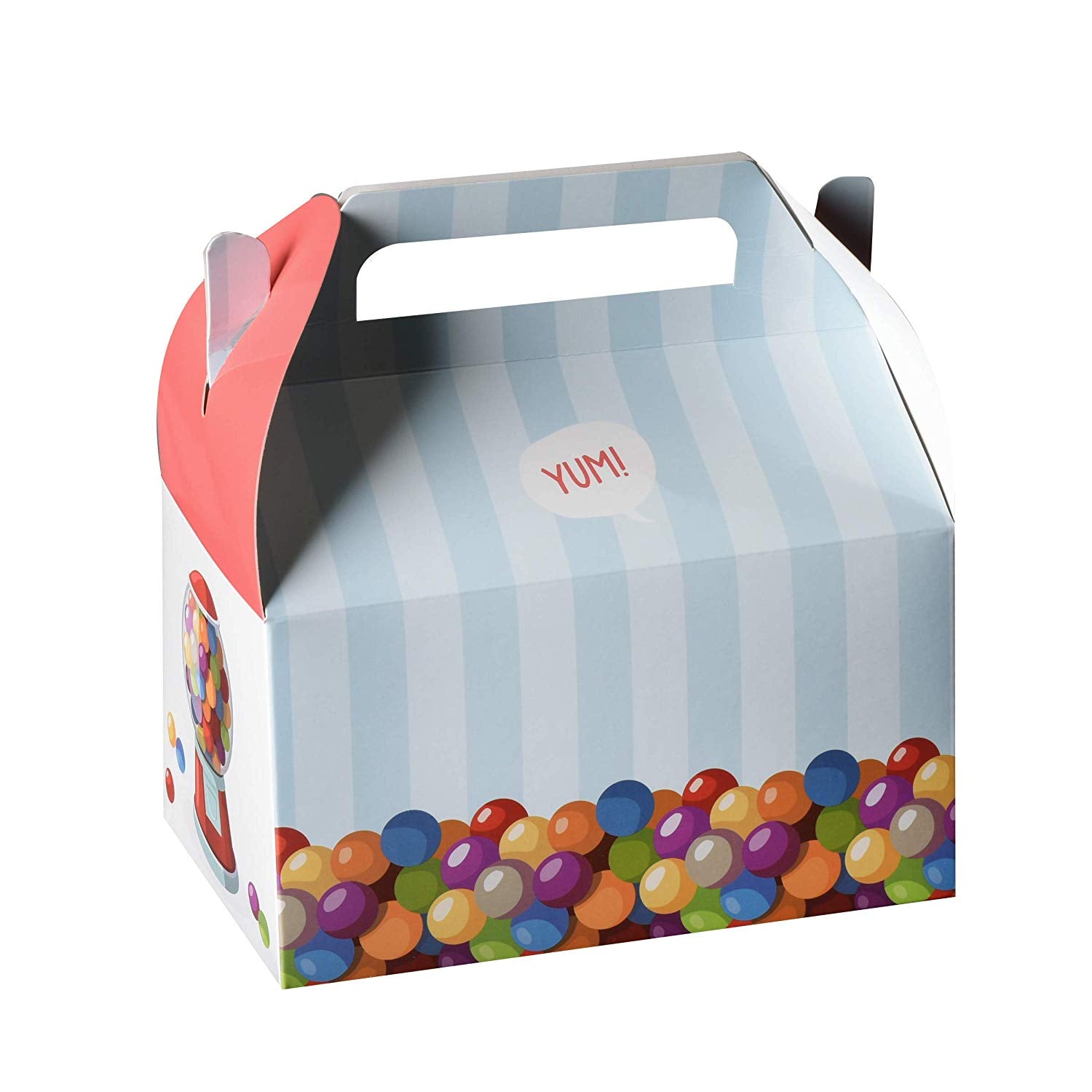 Gumball Paper Treat Boxes 10 Pack 6.25" X 3.75" X 3.5"