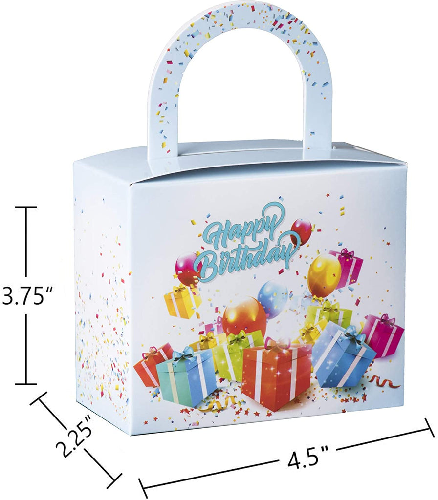 Birthday Boys Candy Boxes 18 Pack 4.5" X 3.75" X 2.25"