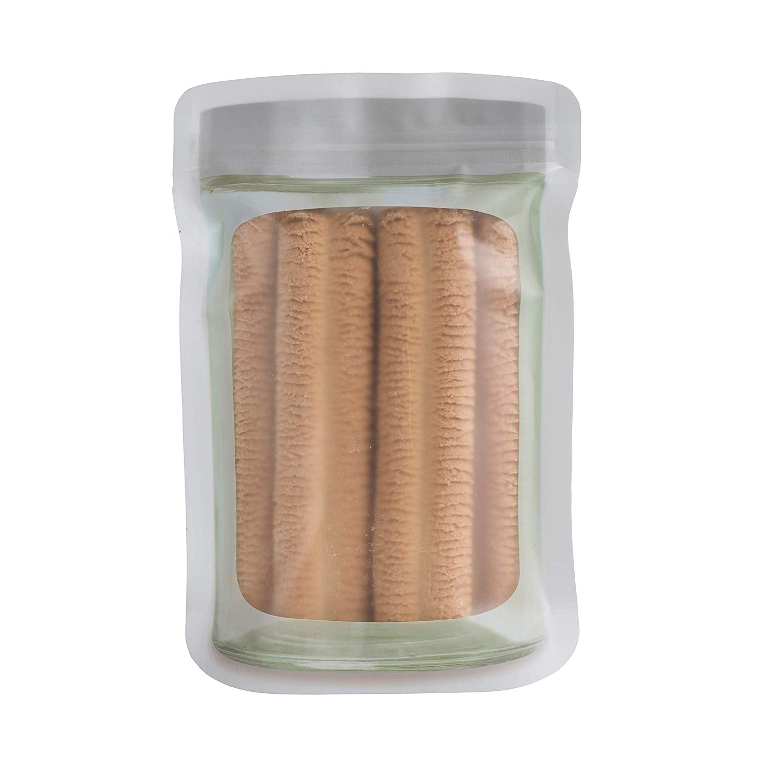 Jar Shape Airtight Bag Silver 5"X7.5" 10 Packs