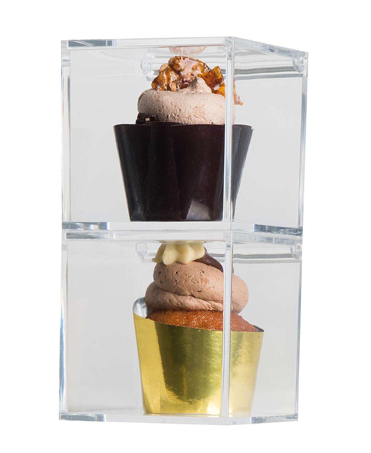 Clear Acrylic Boxes 3.15''X3.15''X3.15'' 4 Pack