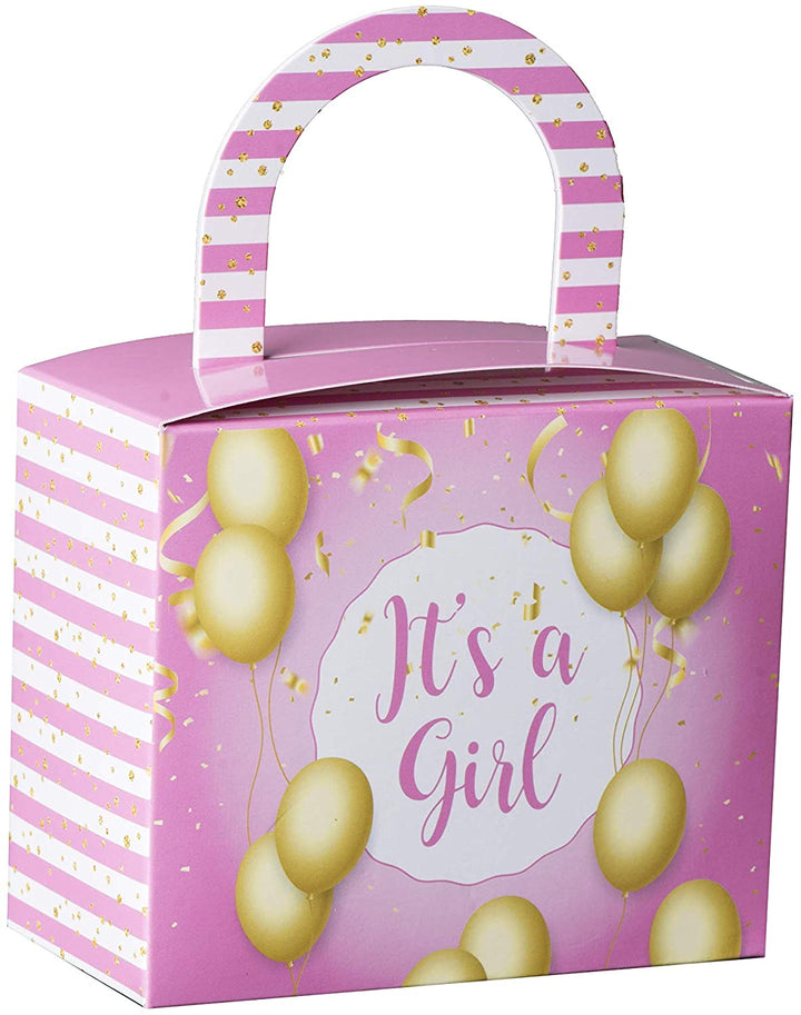 Its A Girl Candy Boxes 18 Pack 4.5" X 3.75" X 2.25"