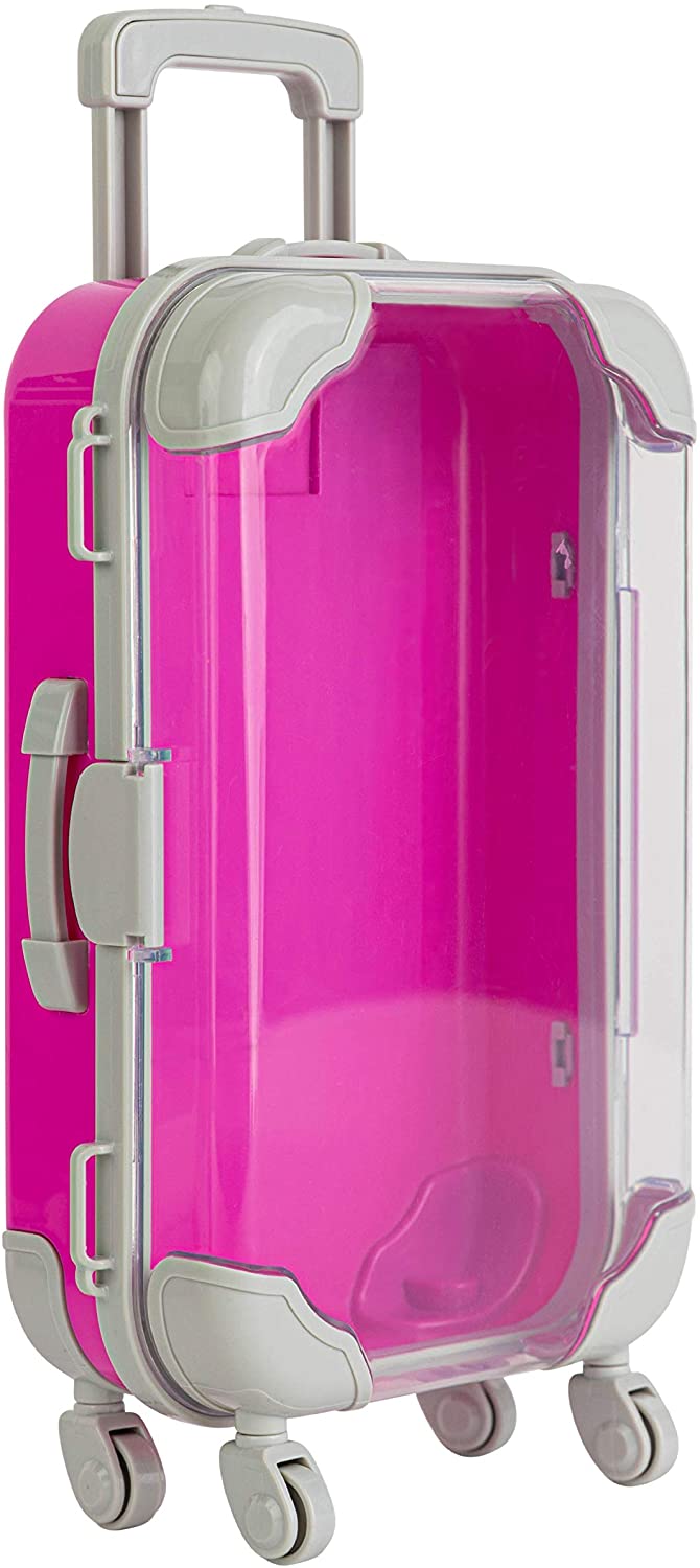 Plastic Suitcase Candy Box 3 Pack 7.5x5x2.5Pink