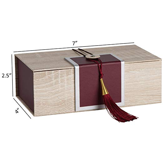 Gift Box With Tassel 4 Pack 7X4X2.5