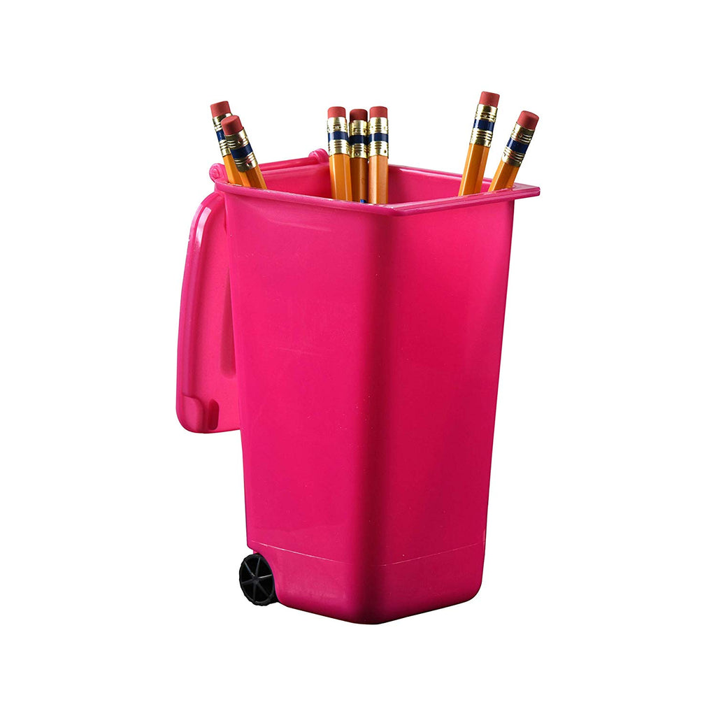 Plastic Toy Garbage Cans Pink Playset 6 Pack 4 X 3 X 6