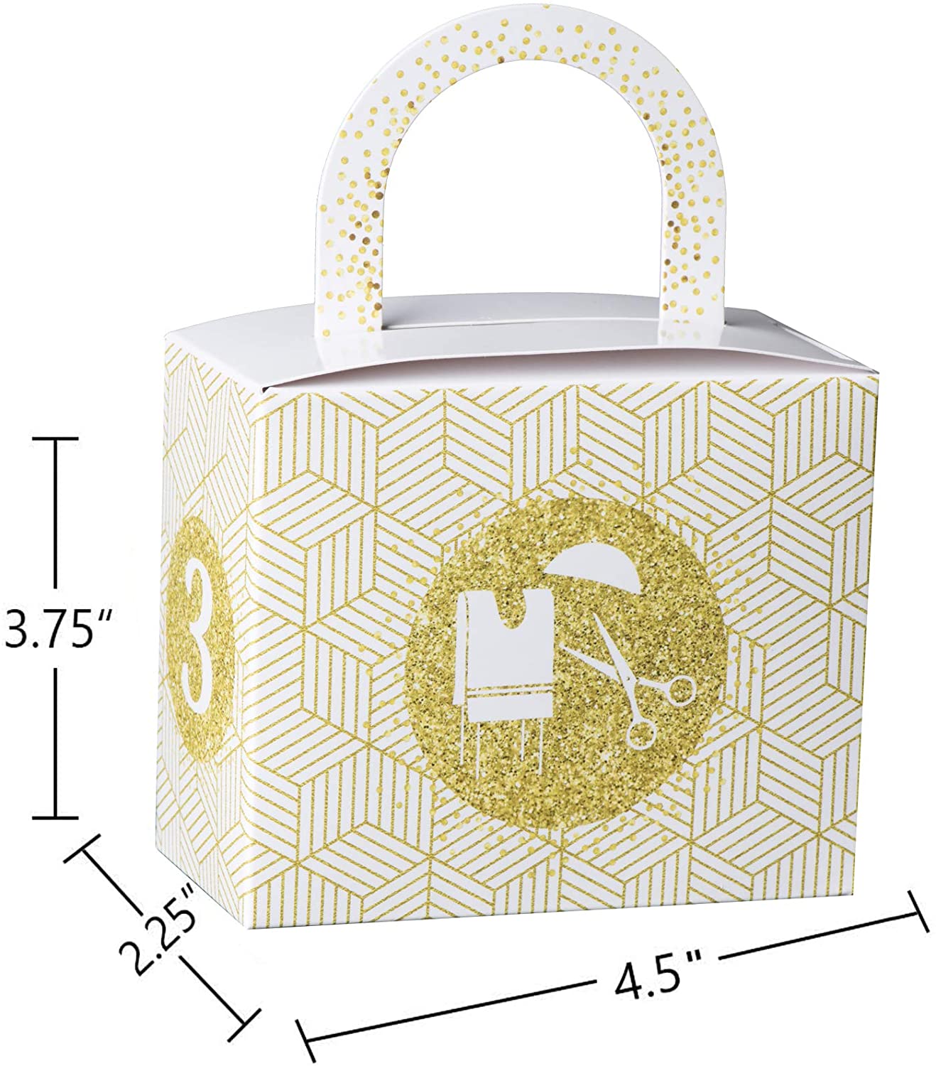 Upsherin Candy Boxes 18 Pack 4.5" X 3.75" X 2.25"