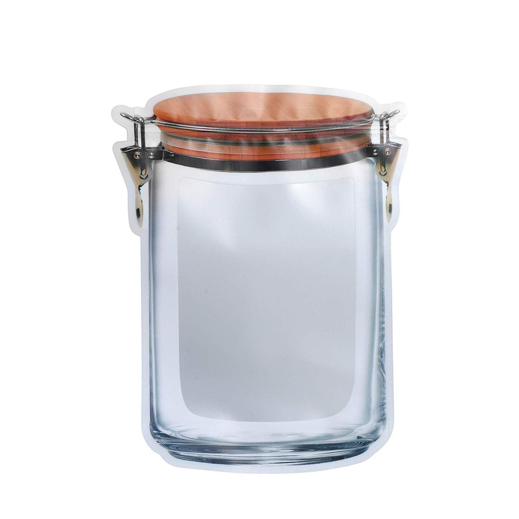 Jar Shape Airtight Bag Wood 7.25"X9.5" Pack of 10