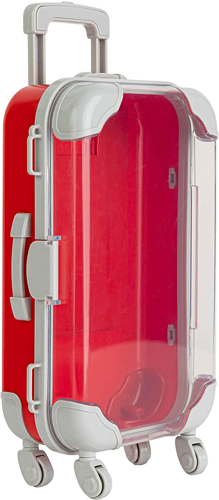Red Plastic Suitcase Candy Box 3 Pack 7.5"x5"x2.5"