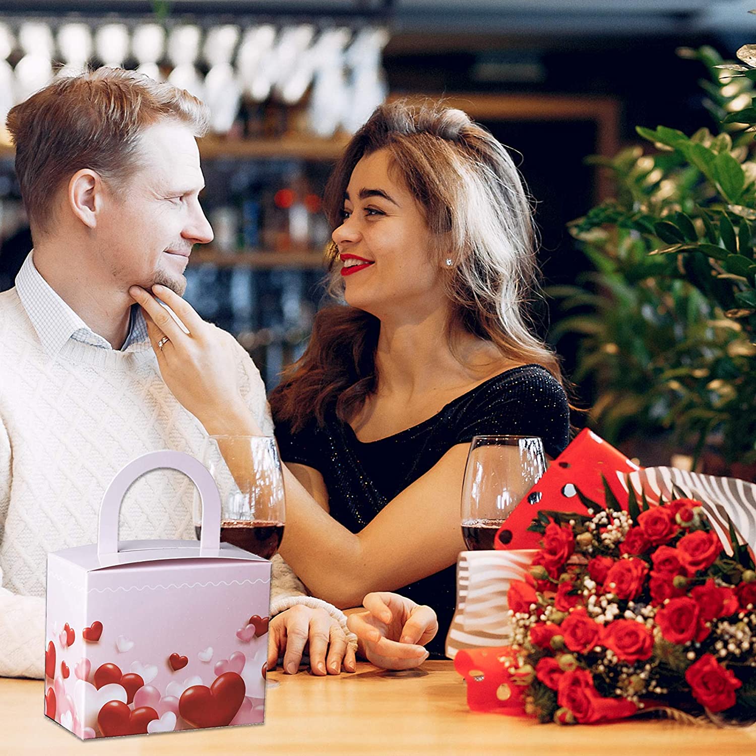 Valentines Day Candy Boxes 18 Pack 4.5" X 3.75" X 2.25"