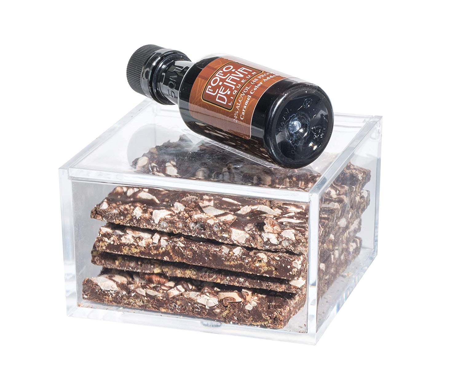 Clear Acrylic Boxes 3.94"X3.94"X2.36" 2 Pack