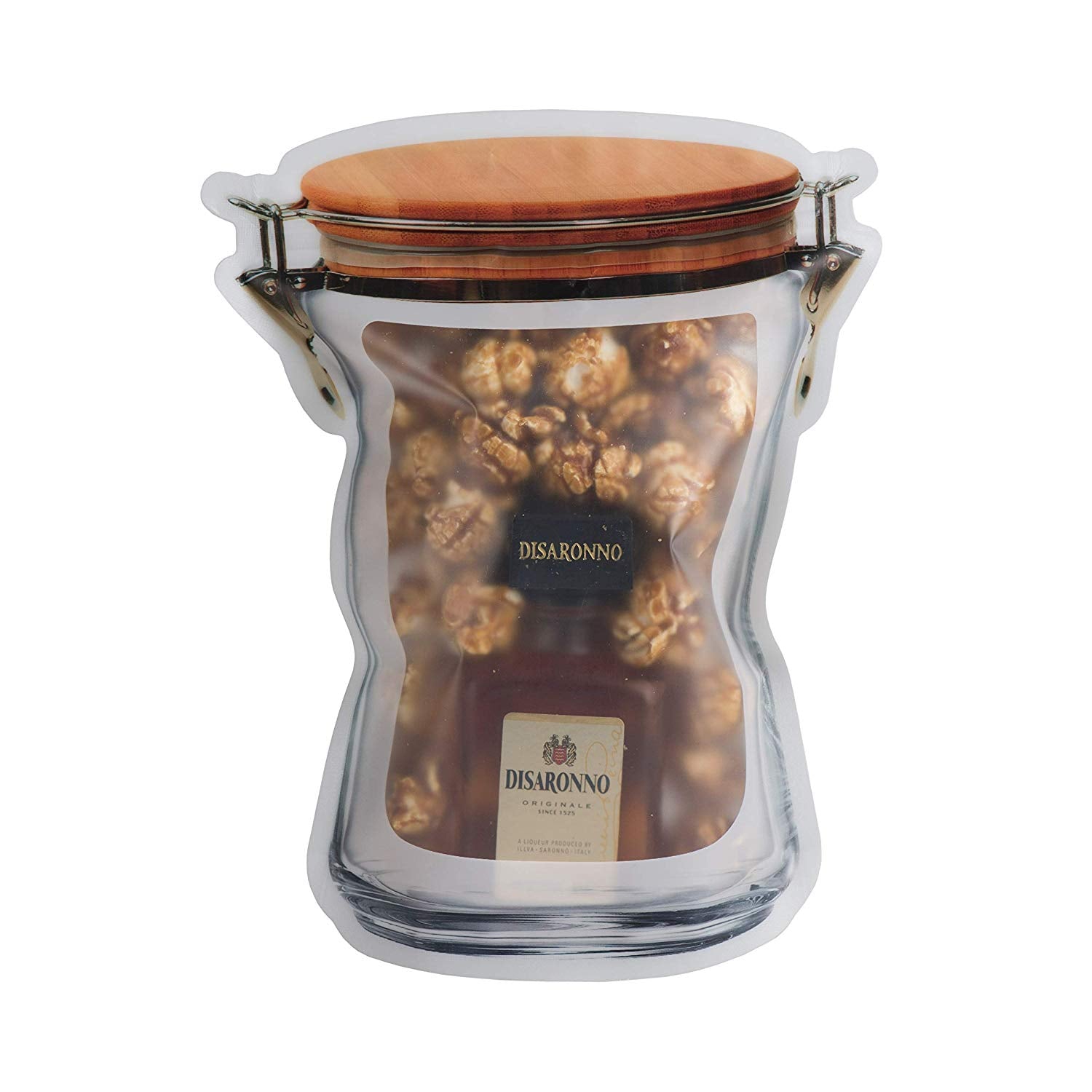 Jar Shape Airtight Wood Bag Pack of 10 6"X7.5"
