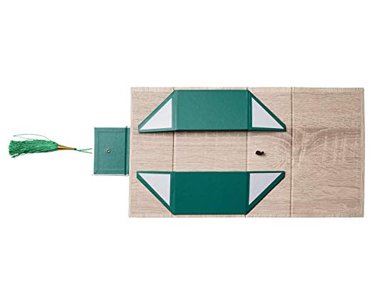 Green Gift Box With Tassel 4 Pack 7X4X 2.5