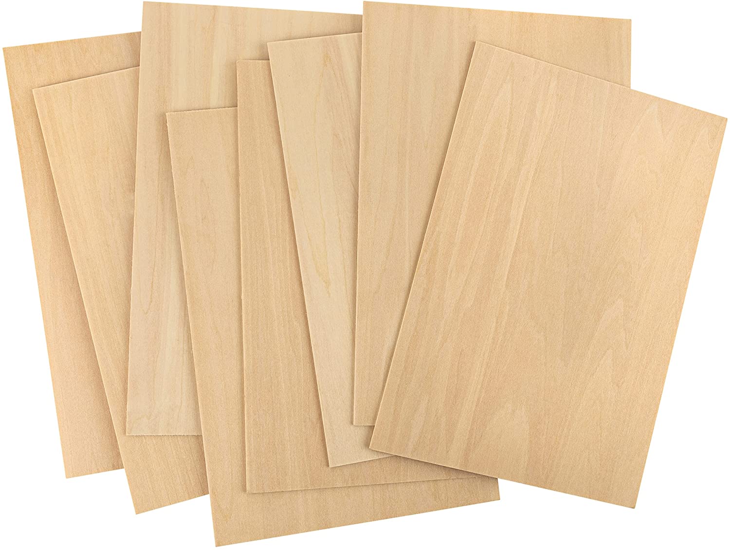 Basswood Sheets 12X8X1/16 8 Pack
