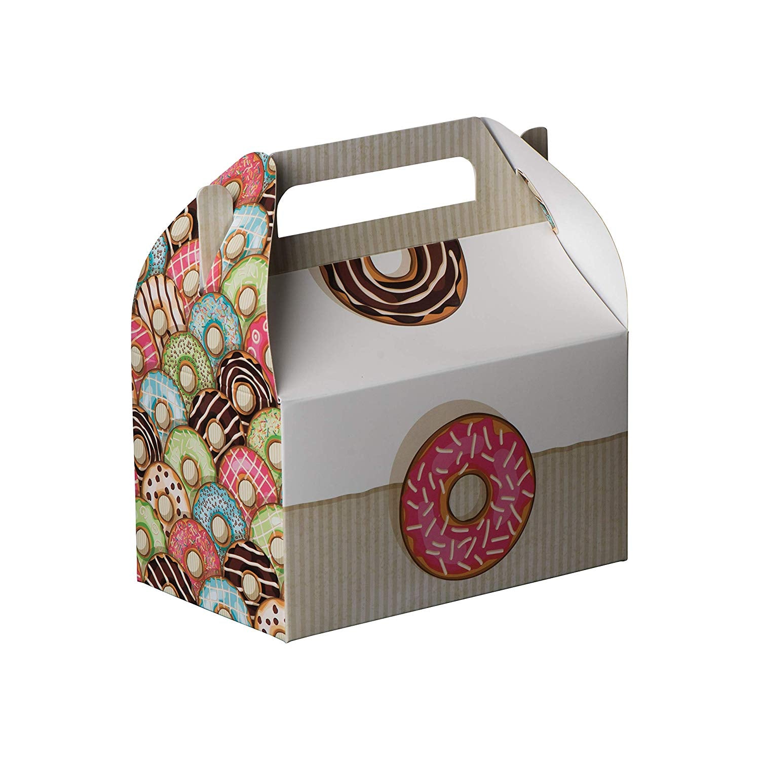 Dounuts Paper Treat Boxes 10 Pack 6.25" X 3.75" X 3.5"
