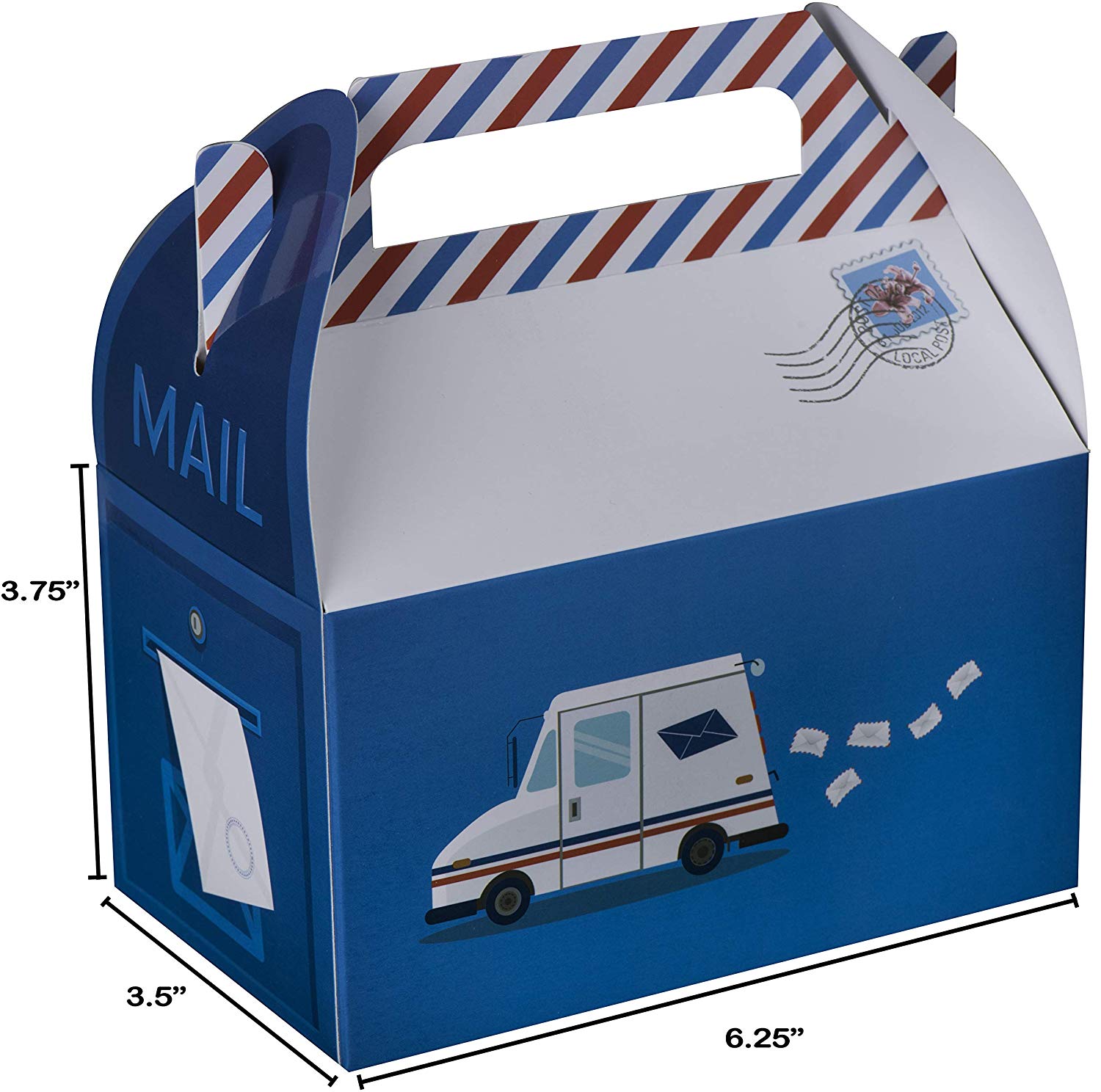 Post Office Mail Paper Treat Boxes 10 Pack S 6.25" X 3.75" X 3.5"