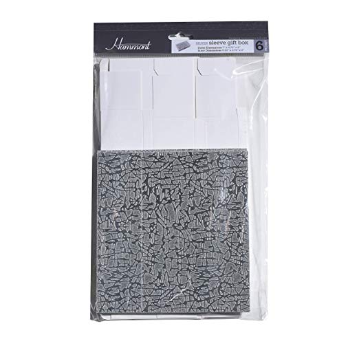 Silver Sleeve Diy Sliding Kraft Paper Box 6 Pack7 X 4.75 X 2
