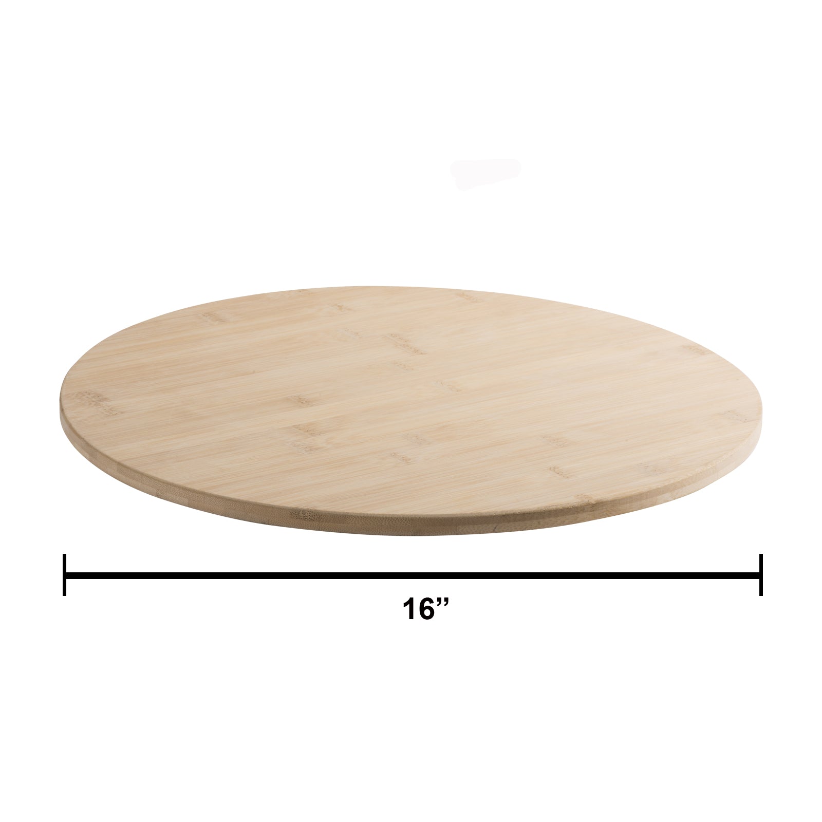 Bamboo Round Kitchen Cutting Board Cheese And Charcuterie Pack of 2 16" X 0.5"