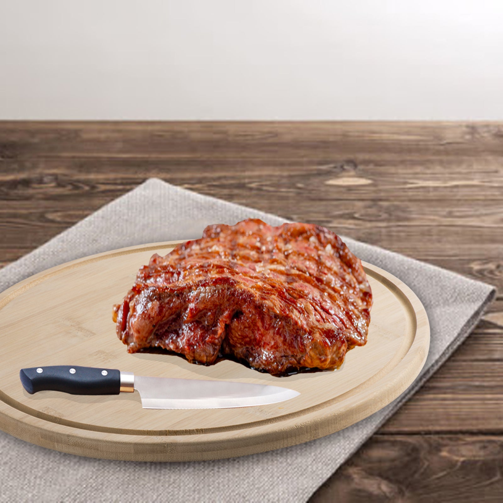 Bamboo Kitchen Cutting Board 14" X 0.5" Cheese And Charcuterie pack of 2