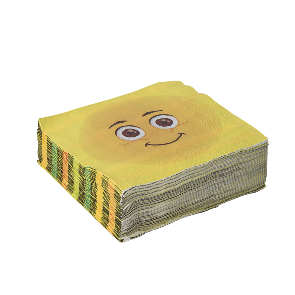 Emoji Party Napkins 80 Pack 6.5"X6.5"