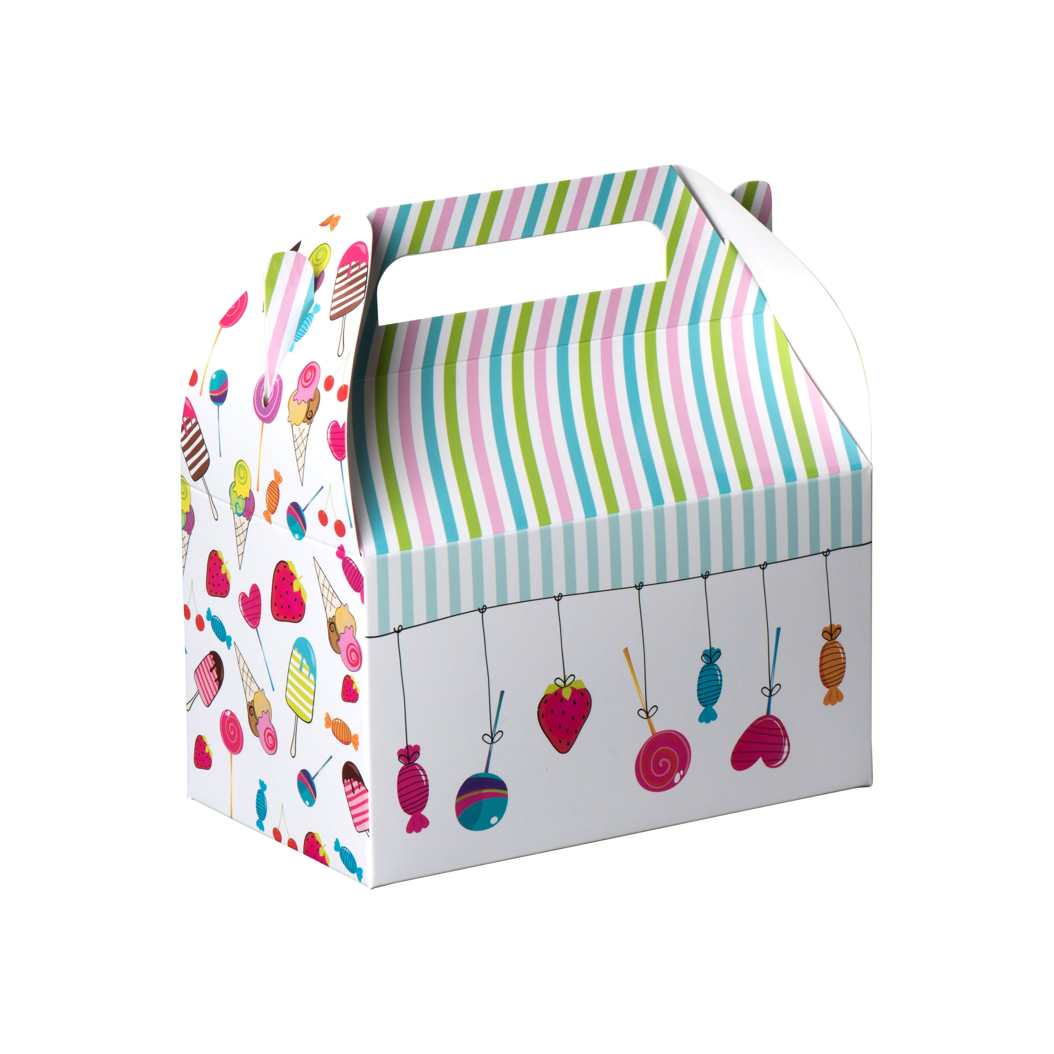 Paper Treat Boxes Ice Cream 10 Pack 6.25" X 3.75" X 3.5"
