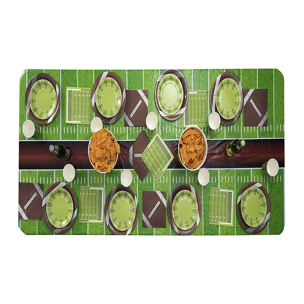 Football Themed 7" Disposable Round Paper Plates 50 Pack