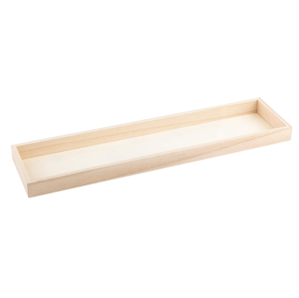 Bamboo Kitchen Serving Tray 17x4x1 Inches  Eco Friendly Wooden Serving Trays Cheese and Charcuterie Board  4 Pack
