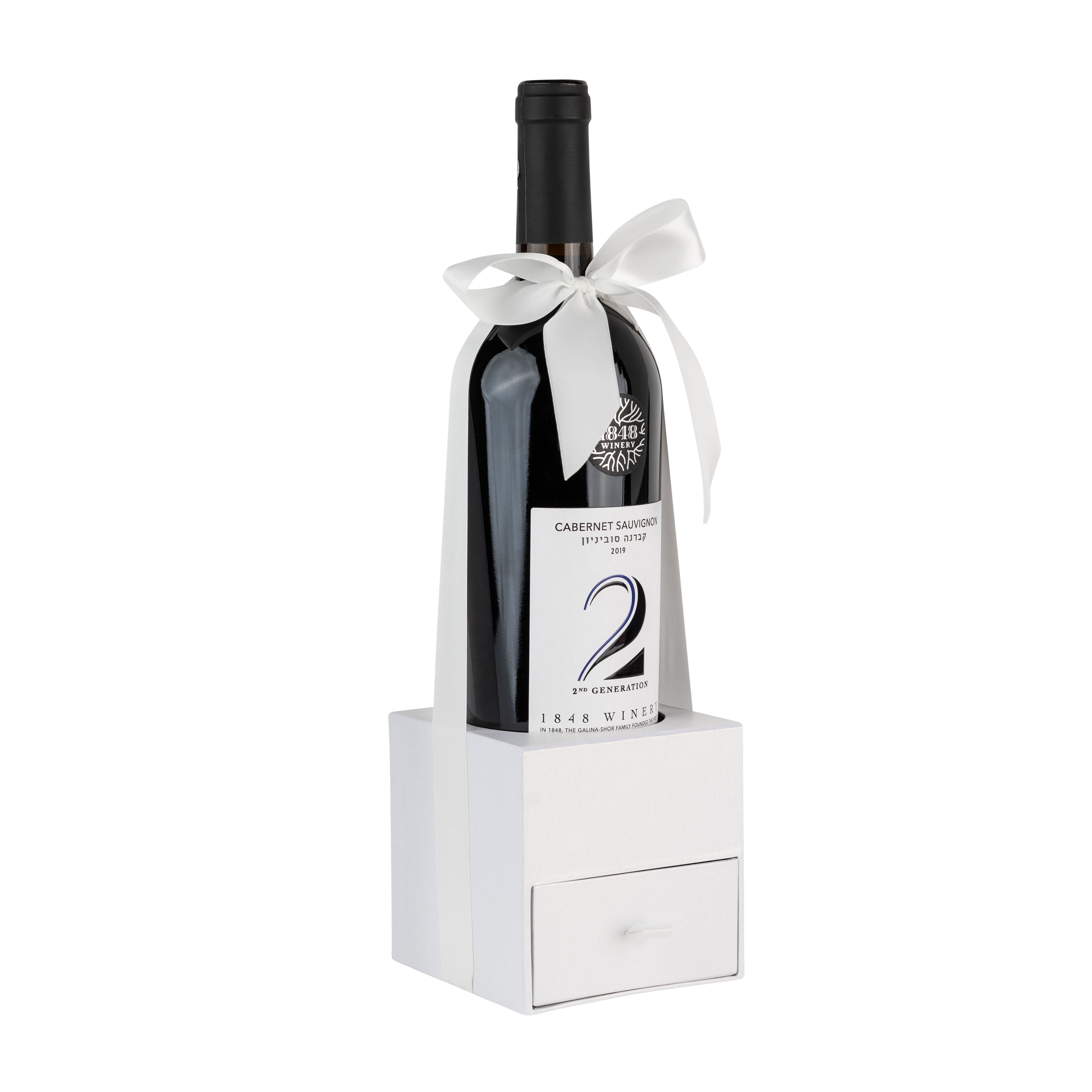 White Elegant Pullout Drawer for Wine Accessories, Candy, and Chocolates – 4”x4”x4” 3 pack