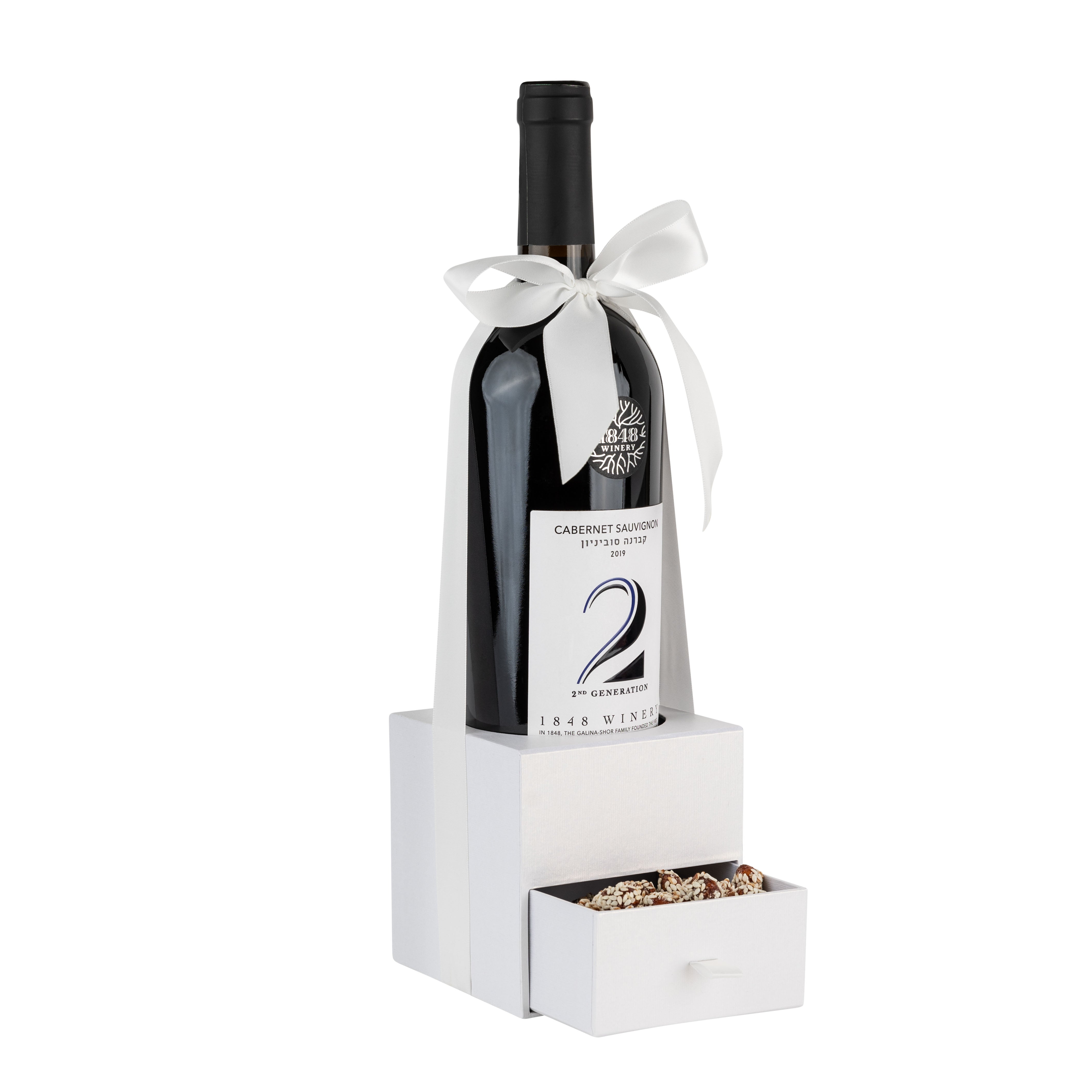 White Elegant Pullout Drawer for Wine Accessories, Candy, and Chocolates – 4”x4”x4” 3 pack