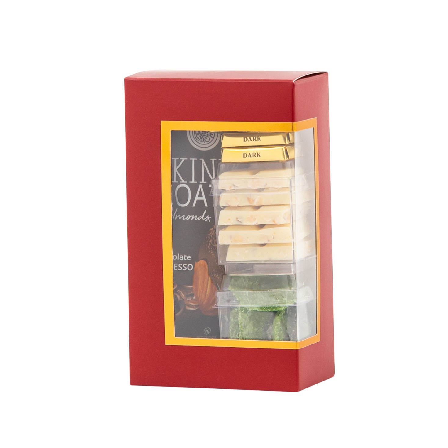 Maroon Decorative Pastry Boxes with Window 3.5 x 2 x 6 inch Treat Boxes 6 pack