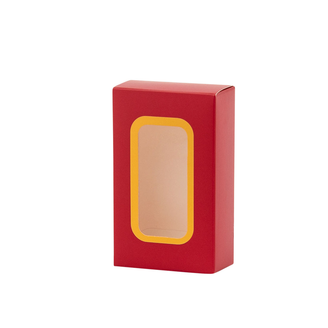 Maroon Party Favor Boxes Decorative Pastry Boxes with Window 2.25x1.125x3.75 Inch Treat Boxes 12 pack