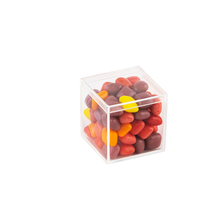 Clear Acrylic Boxes with Lid 1.75x1.75x1.75 Inches  pack of 12  Storage Box, Gift Box and Treat Box. Lucite Cube Display Boxes with Lid