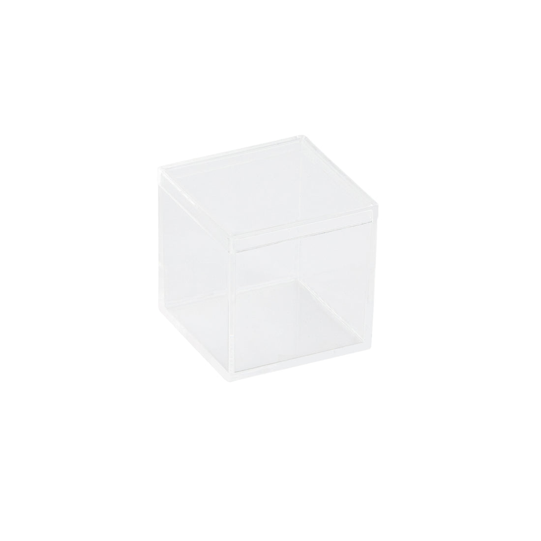 Clear Acrylic Boxes with Lid 1.75x1.75x1.75 Inches  pack of 12  Storage Box, Gift Box and Treat Box. Lucite Cube Display Boxes with Lid