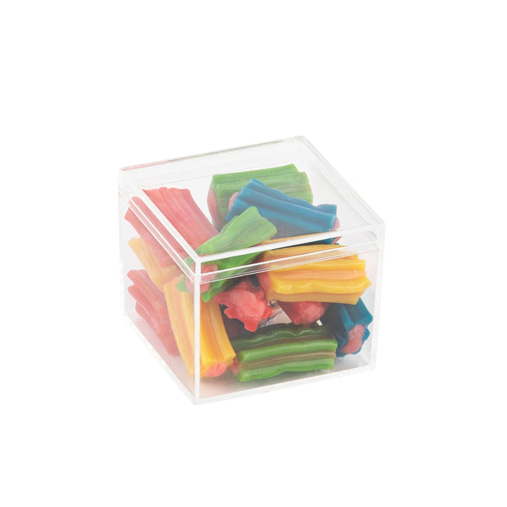 Clear Acrylic Boxes with Lid 2.125x2.125x1.75 Inches  pack of 12  Storage Box, Gift Box and Treat Box. Lucite Cube Display Boxes with Lid