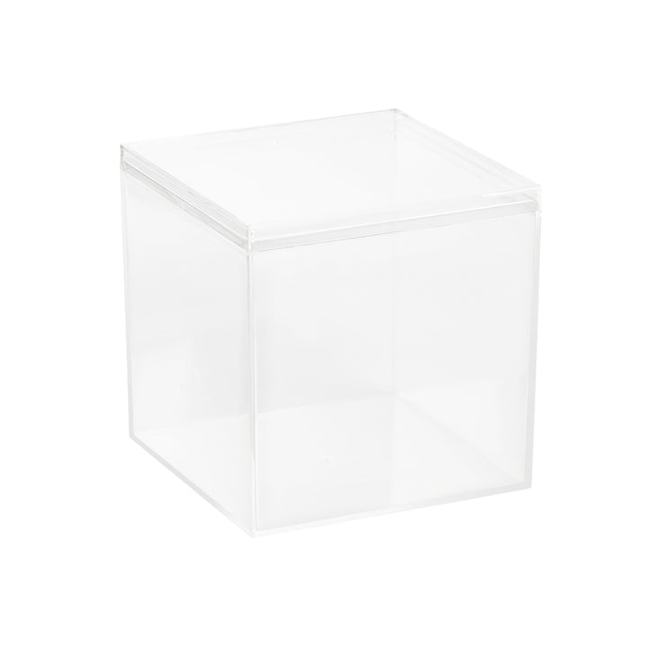 Clear Acrylic Boxes with Lid 4.72x4.72x4.72 Inches  pack of 2  Storage Box, Gift Box and Treat Box. Lucite Cube Display Boxes with Lid